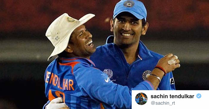 This post from Sachin Tendulkar to MS Dhoni is winning the internet