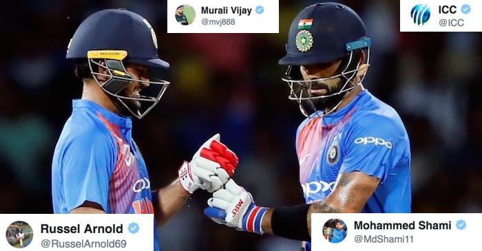 Cricketing world reacts as Virat Kohli, Manish Pandey blow away Sri Lanka to complete 9-0 tourwash