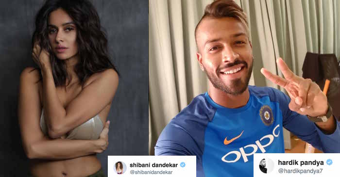 Shibani Dandekar blows kisses to Hardik Pandya; tweet goes viral!