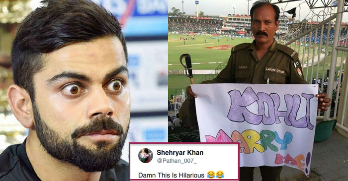 Pakistani policeman’s marriage proposal for Virat Kohli is breaking the internet