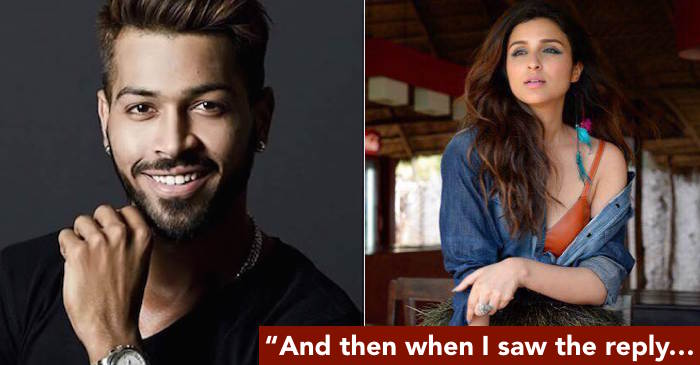 Hardik Pandya finally reveals why he replied to Bollywood actress Parineeti Chopra’s post