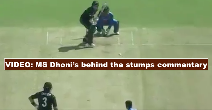 WATCH: MS Dhoni’s words of advice to players from behind the stumps