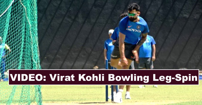 WATCH: Virat Kohli bowls leg spin during the practice session