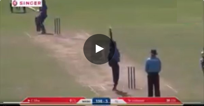 WATCH: Chamara Silva plays the most bizarre shot of cricket history