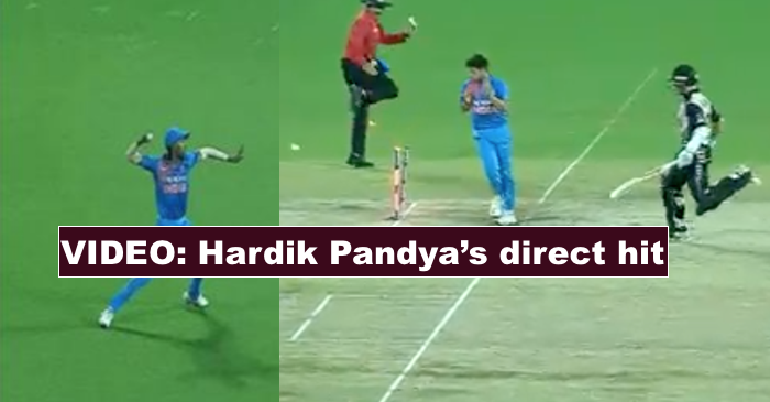 WATCH: Hardik Pandya hits bull’s eye to dismiss Kane Williamson