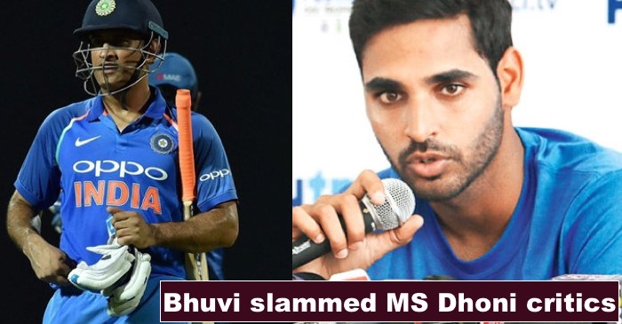 Bhuvneshwar Kumar gives a mouth shutting reply to MS Dhoni’s critics