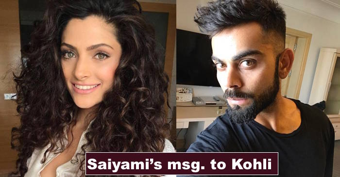 Saiyami Kher gets emotional while wishing Virat Kohli on his birthday