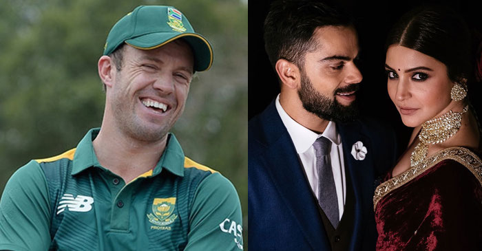 AB de Villiers congratulates Virat Kohli and Anushka Sharma on their wedding