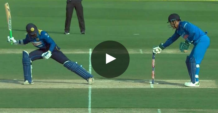 WATCH: MS Dhoni’s brilliant stumping denies Upul Tharanga from getting a century