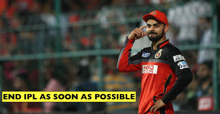 Here is why Virat Kohli wants IPL 2018 to finish as early as possible