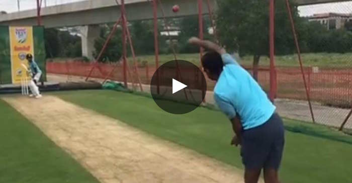 VIDEO: Ravichandran Ashwin tries his hand at seam bowling in the nets