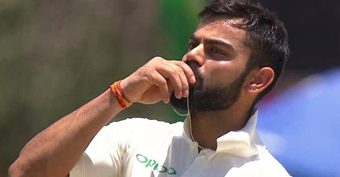 VIDEO: Virat Kohli dedicates his 150 to Anushka Sharma, kisses engagement ring