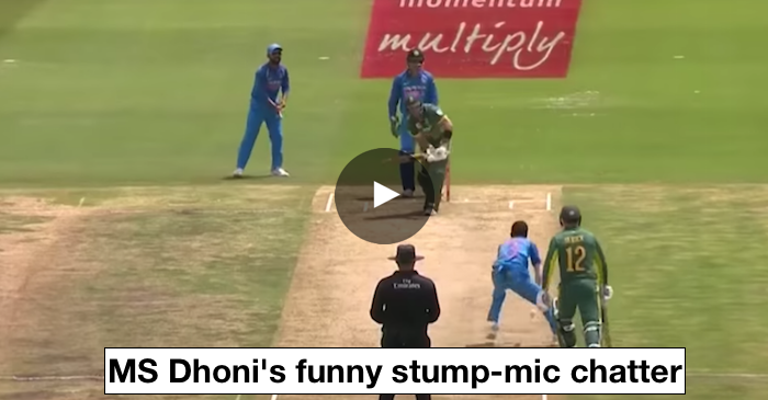 VIDEO: MS Dhoni’s funny stump-mic chatter in Centurion ODI