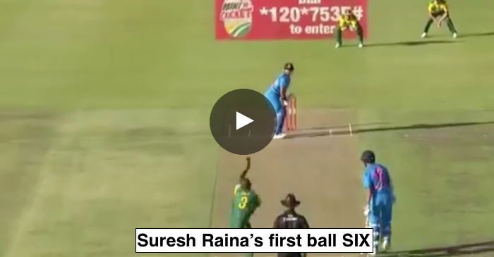 VIDEO: Suresh Raina smashes a six off Junior Dala on the very first ball