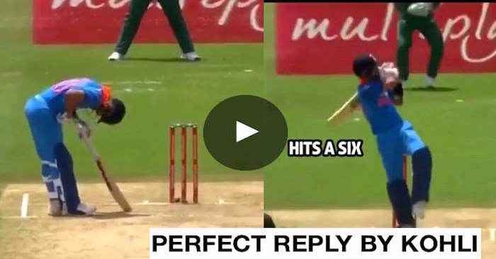 VIDEO: Virat Kohli gives a perfect reply after being hit on ribs by Kagiso Rabada