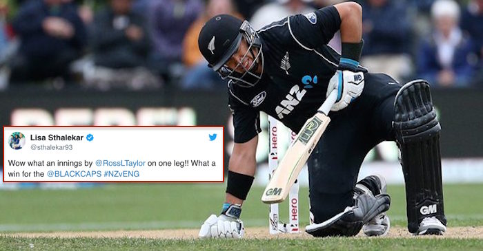 Cricket fraternity applauds Ross Taylor for his gutsy 181 against England