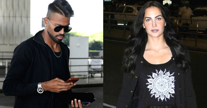 Hardik Pandya spotted with actress Elli AvrRam at Mumbai airport