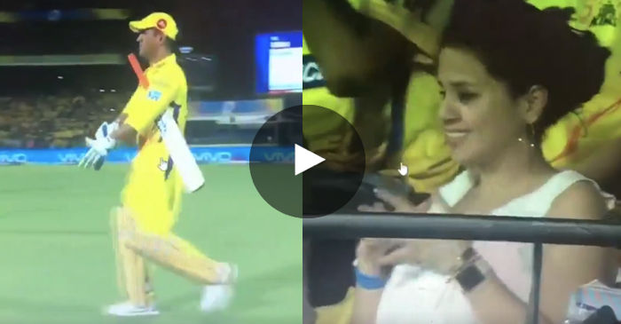 VIDEO: MS Dhoni receives a grand reception from Chennai crowd; Sakshi Dhoni reacts as well