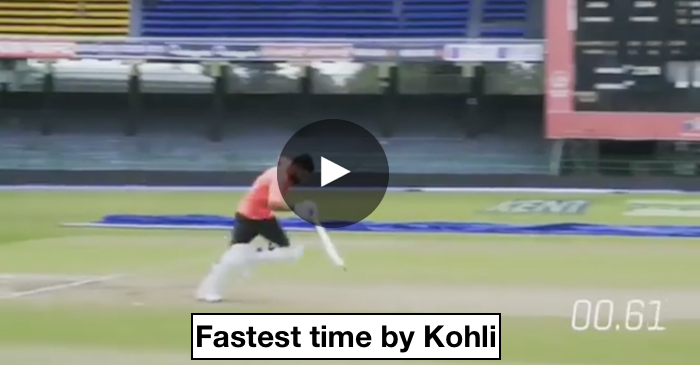 WATCH: Virat Kohli completes 3 runs in just 8.90 seconds