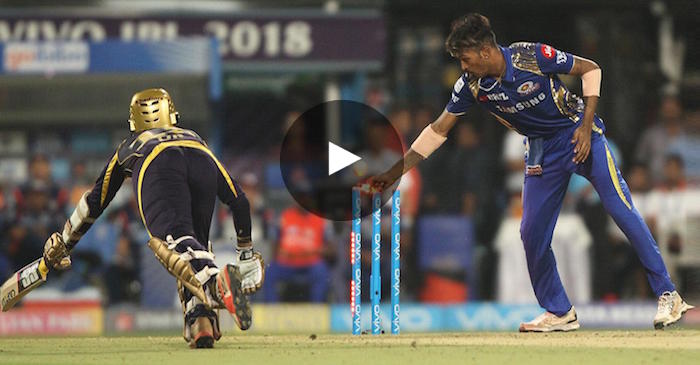 WATCH: Dinesh Karthik’s controversial run-out by Hardik Pandya