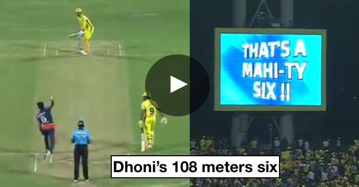 VIDEO: MS Dhoni smashes second-longest six of this IPL season