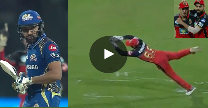 WATCH: SUPERMAN Quinton de Kock takes a blinder to dismiss Rohit Shama on zero