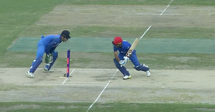 WATCH: MS Dhoni inflicts lightning fast stumping to dismiss Hashmatullah Shahidi