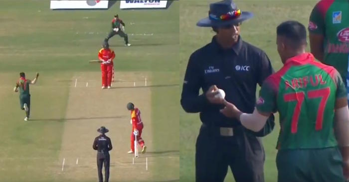 WATCH: Eccentric scenes on the field as Bangladesh players appeal for obstructing the field against Brendan Taylor