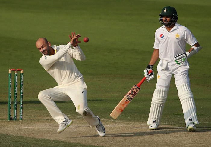 Nathan Lyon catch