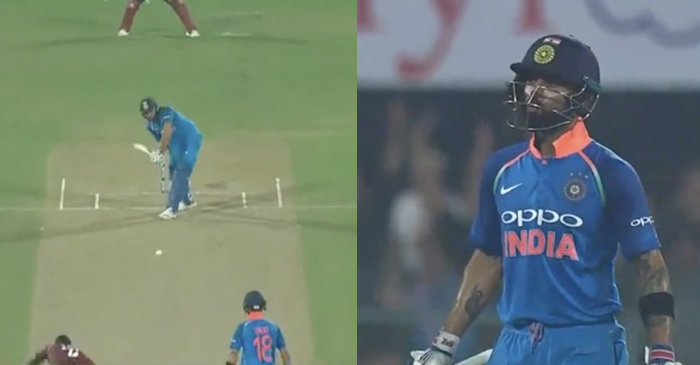 WATCH: Virat Kohli reacts animatedly to Rohit Sharma’s delicate flick