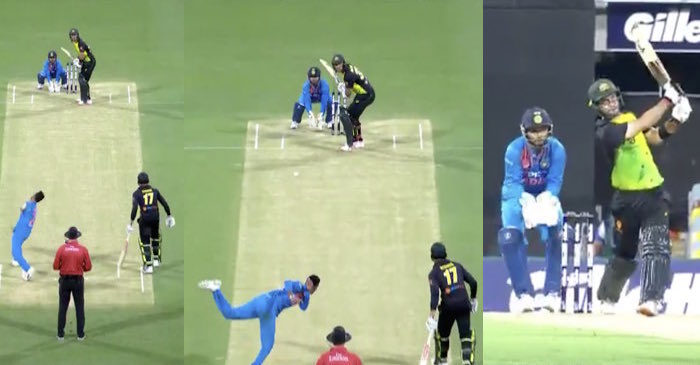 WATCH: Glenn Maxwell hits Krunal Pandya for 3 consecutive sixes at The Gabba