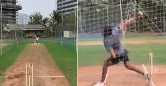 WATCH: Hardik Pandya returns to nets; eyeing a comeback against Australia