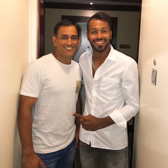 MS Dhoni, Hardik Pandya