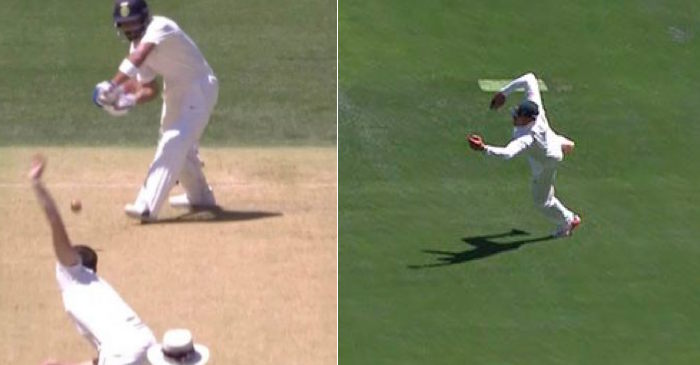 WATCH: Usman Khawaja takes a blinder to dismiss Virat Kohli at Adelaide Oval