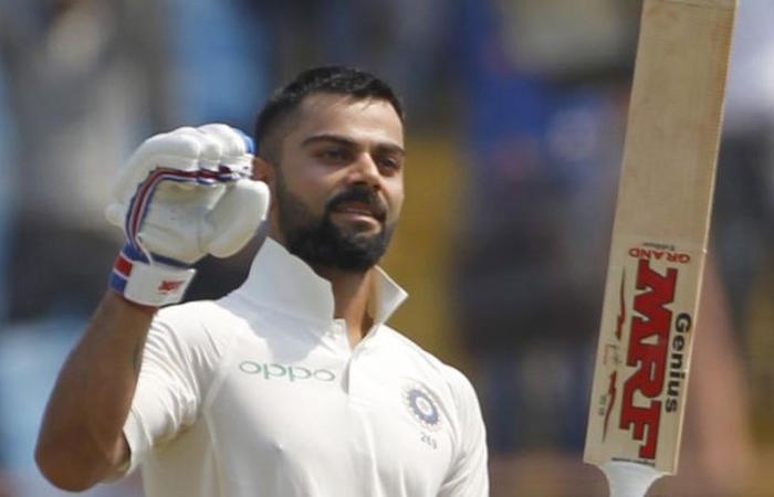 Virat Kohli silent celebration