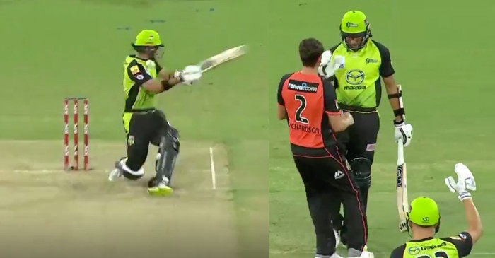 WATCH: Jason Sangha hit by Jhye Richardson’s vicious bouncer