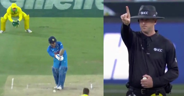 WATCH: MS Dhoni wrongly given out, unable to review