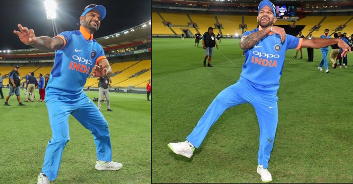 WATCH: Shikhar Dhawan does a ‘bhangra’ on the beats of Bharat Army’s drum