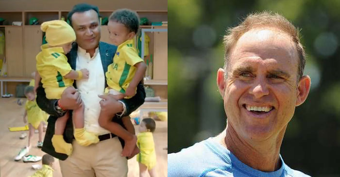 Matthew Hayden gives a humorous reply to Virender Sehwag’s babysitting ad