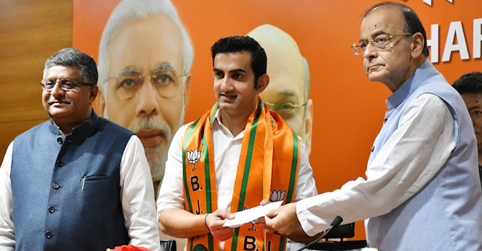 Gautam Gambhir starts his political innings, joins BJP ahead of the 2019 Lok Sabha elections