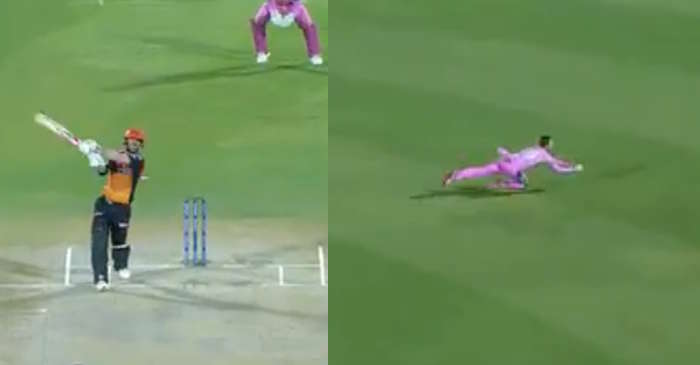 IPL 2019 – WATCH: Steve Smith takes a blinder to dismiss David Warner (RR vs SRH)