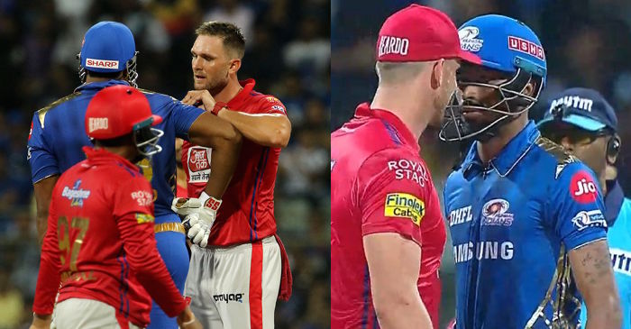 IPL 2019 – WATCH: Hardus Viljeon engage in cheeky banters with Kieron Pollard and Hardik Pandya (MI vs KXIP)