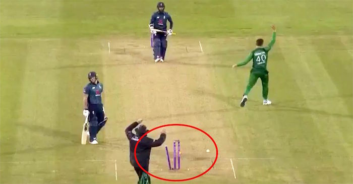 WATCH: Ben Stokes gets run-out in freak fashion against Pakistan