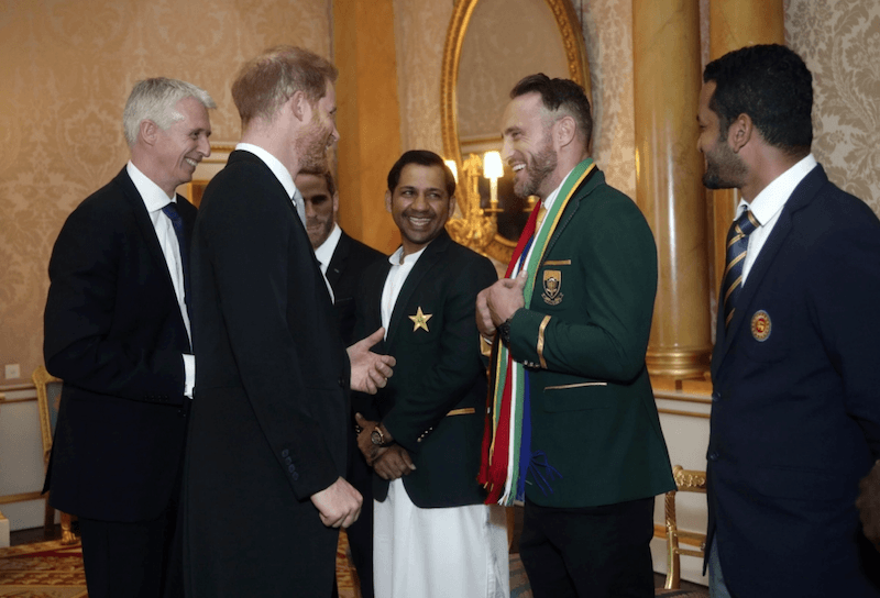 Prince Harry, Faf du Plessis