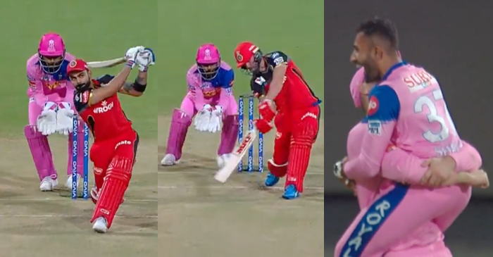 IPL 2019 – WATCH: Hat-trick! Shreyas Gopal dismisses Virat Kohli, AB de Villiers and Marcus Stoinis off successive deliveries