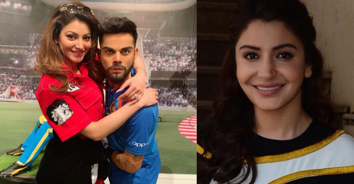 CWC 2019 – “Anushka maregi apko” : Fans hilariously troll Urvashi Rautela after she hugs Virat Kohli’s statue in London