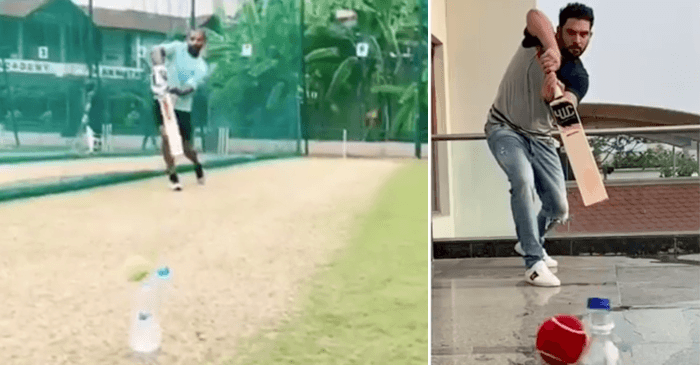 WATCH: Shikhar Dhawan’s Bottle Cap Challenge leaves Yuvraj Singh shell-shocked