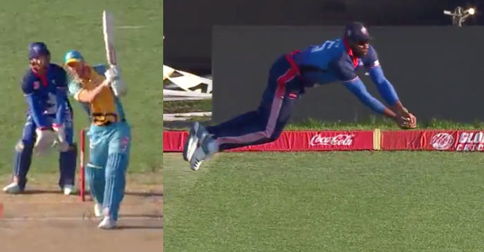 GT20 Canada 2019- WATCH: Kieron Pollard takes a stunner near the boundary to dismiss Chris Lynn