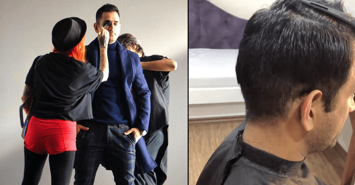 After returning from Army training, MS Dhoni gets a new hairstyle