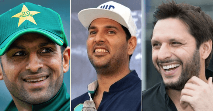 Shoaib Malik, Yuvraj Singh and Shahid Afridi keep brotherhood spirits alive amidst India-Pakistan tensions